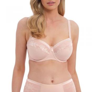 Fantasie Illusion Full Coverage Side Support Bra - Beige Nylon, Size 34H