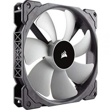 Corsair ML140 de 140 mm Ventilador de Levitación Magnética, Rodamientos de Levitación Magnética, Diseño Personalizado del Rotor, Hasta 97 CFM, 400-2.000 RPM, Paquete Unitario, Negro