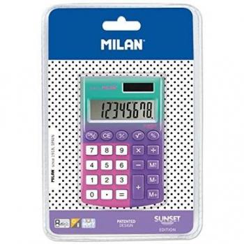 Blíster calculadora 8 dígitos Pocket Sunset Lila - Rosa