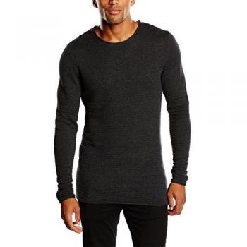 SELECTED HOMME 16046371 - Suéter para hombre, color dark grey, talla M