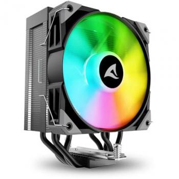 Disipador de CPU Sharkoon A40 RGB 120mm Negro, Ventilador PWM 4 Pines, TDP 220W
