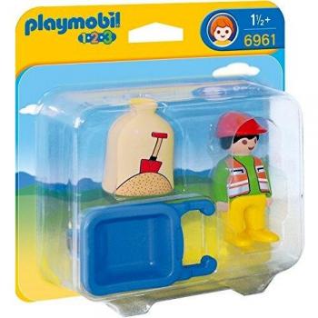 PLAYMOBIL - Trabajador con Carretilla