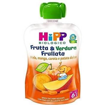 Hipp Frutas y Verduras Smoothie Manzana Mango Zanahoria Boniato 90g