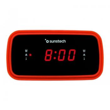 Radio Despertador Sunstech FRD60 en color Rojo