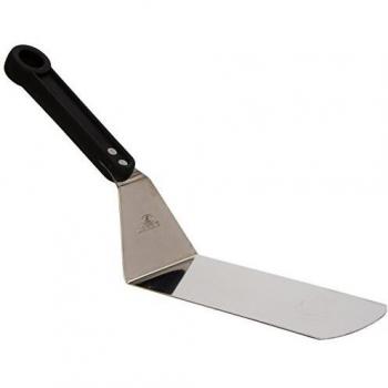 Lacor 60435 - Espátula lisa, mango negro, 35 cm