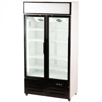 Armario Expositor Refrigerado Ventilado 600 Litros con 2 Puertas de Cristal Templado Antivaho Cleiton®