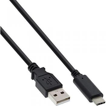 Cable USB 2.0 de 5 m, USB-C a USB-A, Negro, Power Delivery 3A
