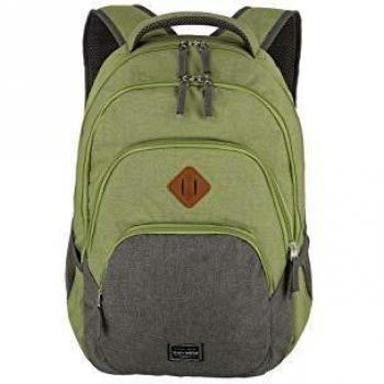 Travelite Basics Melange 22L Laptop Backpack Green/Grey