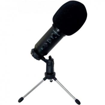 KeepOut XMICPRO200 Micrófono Profesional de Condensador USB Negro con Control de Ganancia y Entrada de Auriculares