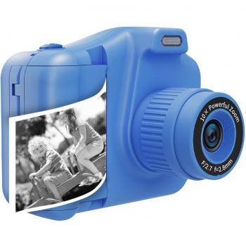 Cámara Digital para Niños Denver KPC-1370 - 48MP, Full HD, con Impresora y Función Selfie - Azul