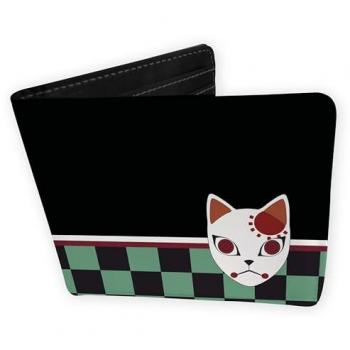Cartera Abystyle Demon Slayer Máscara de Zorro Vinilo Verde 11 cm x 9,5 cm Cerrada Clásico