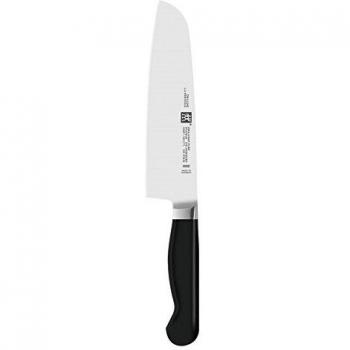 Zwilling Pure - Cuchillo santoku con Hoja forjada de una única Pieza Sigmaforge, Hoja endurecida al frío Friodur, 180 milímetros, Acero Inoxidable