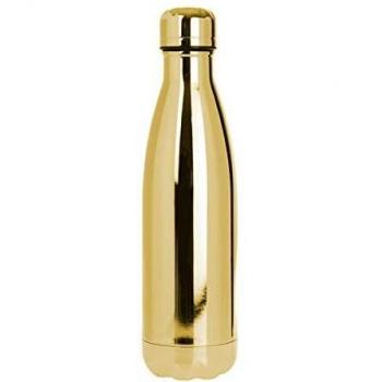 NERTHUS Botella Termo Doble Pared para frios y Calientes Diseño Metal CHAMPAN de Acero Inoxidable 500 ml Libre de BPA, 18/8