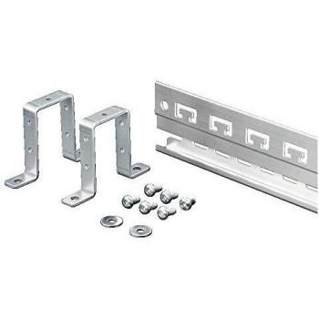 Rittal 1200mm Perforated C-Profile Mounting Rail for Server Rack Accessories - Gray
