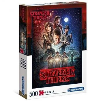 Clementoni- Rompecabezas de Stranger Things, Fabricado en Italia, para Adultos, 500 Piezas, Netflix