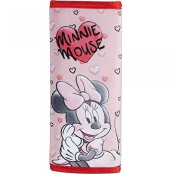 Minnie Mouse Almohadillas Protector de Cinturón de Seguridad para Asientos de Bebés Niños con diseño de Minnie Mouse, acolchado suave, fácil instalación, compatible con la mayoría de los cinturones de seguridad y lavables