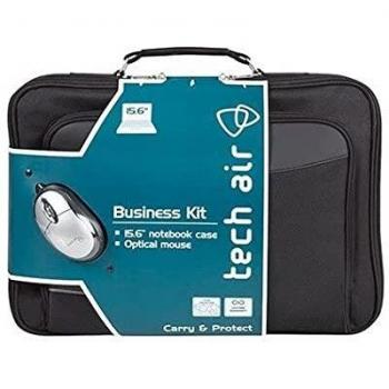Tech Air TABUN29MV4 Maletín para Portátil + Ratón, Negro, 15.6 inch