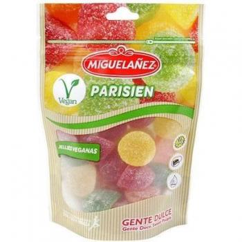 Miguelañez Parisien Veganas Golosinas de Goma Sin Gelatina Surtido de Frutas 165g