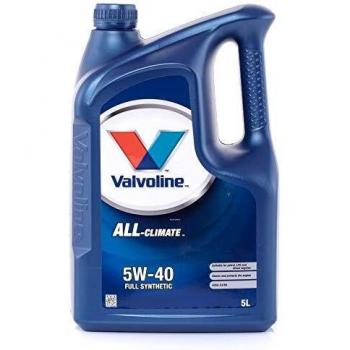Valvoline All Climate 5W-40 5L - Aceite de motor para motores de gasolina, diésel, gas licuado