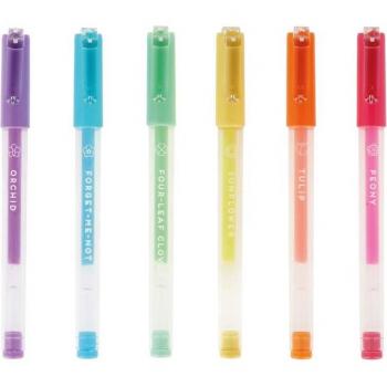 Set de 6 bolígrafos de gel pastel Legami 1,0mm PGP0001