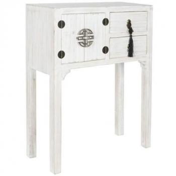 Consola DKD Home Decor Blanco Natural Abeto Madera MDF 63 x 26 x 83 cm