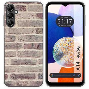Funda de Silicona para Samsung Galaxy A14 4G/5G Diseño Ladrillo 01