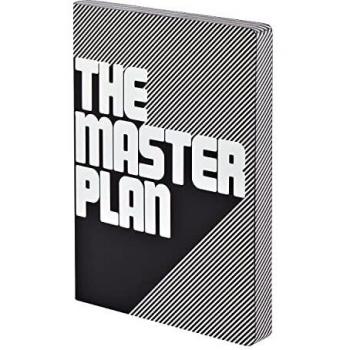 Cuaderno Nuuna Graphic L - El Plan Maestro, Puntos, 256 Páginas, Tapa de Cuero Negra