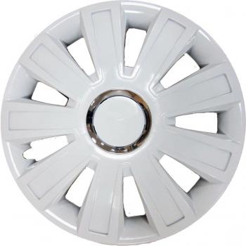 Simply SWT132 infierno tapacubos, 15-pulgadas, blanco, set 4