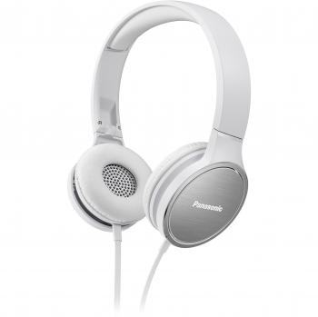 Panasonic RP-HF500ME Auriculares circumaural alámbrico, 9-26000 Hz, 25 Ohm, Colo Blanco