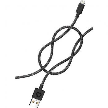 Cable Lightning para iPhone Negro - 2 Metros - Fabricado con Redes de Pesca Recicladas