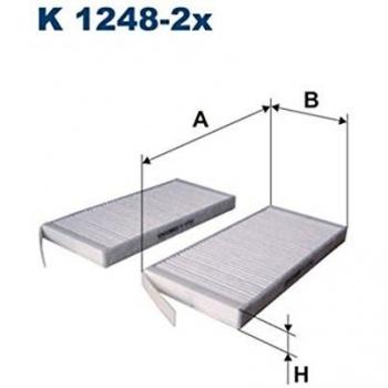 Filtron K1248-2x Calefacción para Automóviles