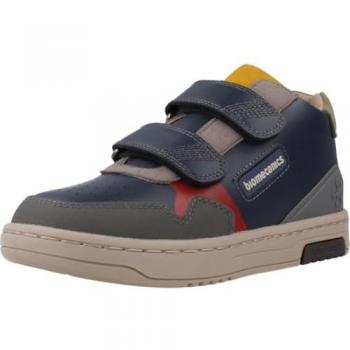 Botines Biomecanics 241230 Sport Ocean (27) - Botines deportivos para niños, color océano, con cierre de velcro, diseño anatómico que favorece el desarrollo del pie, plantilla extraíble y suela antides