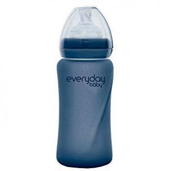Biberón Cristal Morado 240ml Termos Everyday Baby
