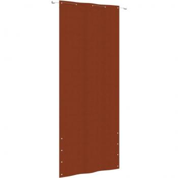 Toldo para balcón de tela oxford 100x240 cm en colores Verde claro, Terracota y Azul