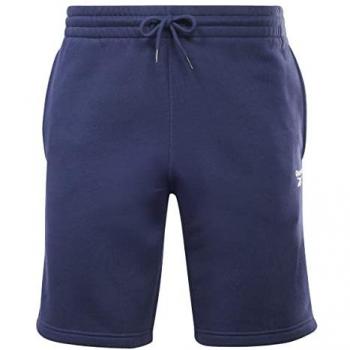 Reebok Pantalones Cortos Identity Fleece Azul para Hombre, Talla S, Corte Regular
