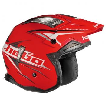 HEBO Trial Zone 4 Extreme II Casco, Rojo, Talla L
