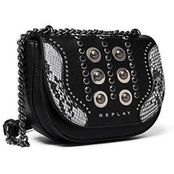 Replay Bolso de Hombro Negro