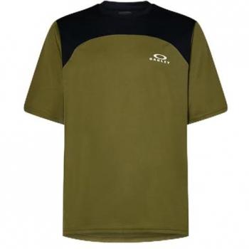 Maillot Oakley Free Ride manga corta verde negro talla M