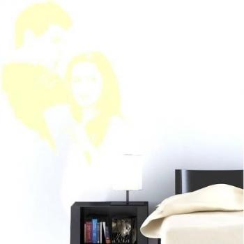 Your Design Amor Imposible de pared adhesivo, beige, 55 x 63 cm