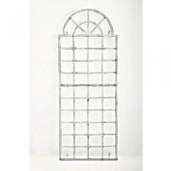 Reja para Plantas Trepadoras Viva Antik Blanco Envejecido 180x70 cm con Soporte de Pared