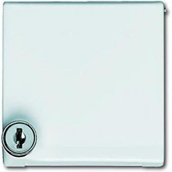 Busch-Jaeger 2118 GKSL-34 Adapter Cover Frame with Flip Lid, Alpine White