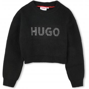 Sudadera Hugo con Cremallera y Logo de Strass para Niña, Modelo G00214