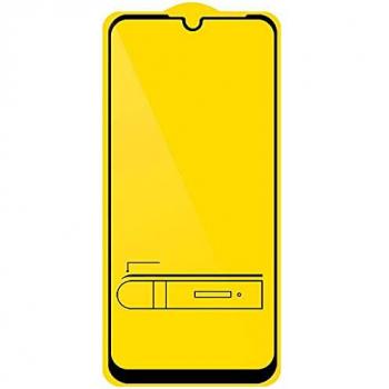 Protector de Pantalla para Xiaomi Mi A3 Cristal Templado 9H 2.5D Vidrio Antiarañazos y Golpes con Borde Negro