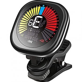 PREUP Recargable Afinador de Guitarra Sintonizador Para Guitarra, Violín, Ukelele & Cromático Clip en el Sintonizador de Pantalla LED a Color Rápido y Preciso, Profesional y Principiante