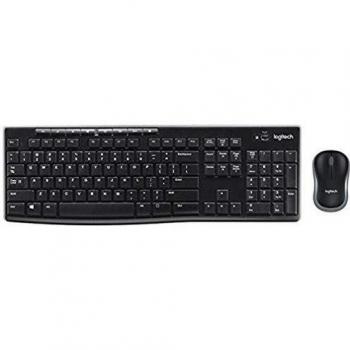 Logitech MK270 Wireless Keyboard and Mouse Combo for Windows, QWERTY US International Layout - Black