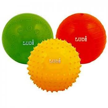LUDI Set de 3 Pelotas Sensoriales para Estimulación