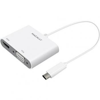 ADAPTADOR USB TIPO C 4K MACALLY UCVH4K BLANCO