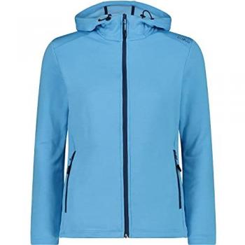 CMP Women's Fleece Hoodie with Hood - Heaven Melange XS