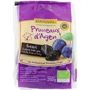 Danival Ciruelas Pasas Calibre Extra Grande 44/55 250 G Bi 250 G 100 g