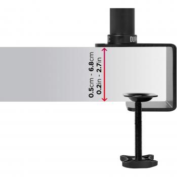 Soporte de Mesa para 4 Monitores Duronic DM354 13-27 VESA 100x100 Máx 8kg, Altura Ajustable y Rotación 360°